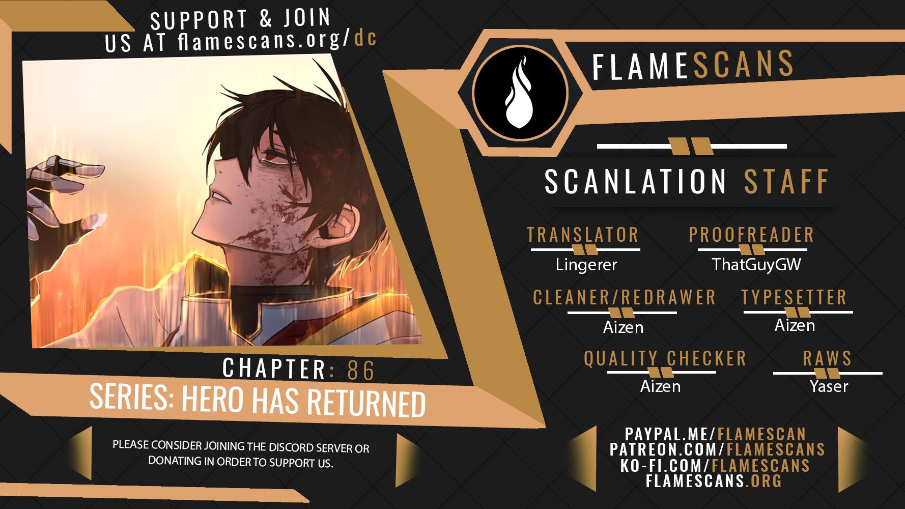 Hero Has Returned Chapter 86 page 0