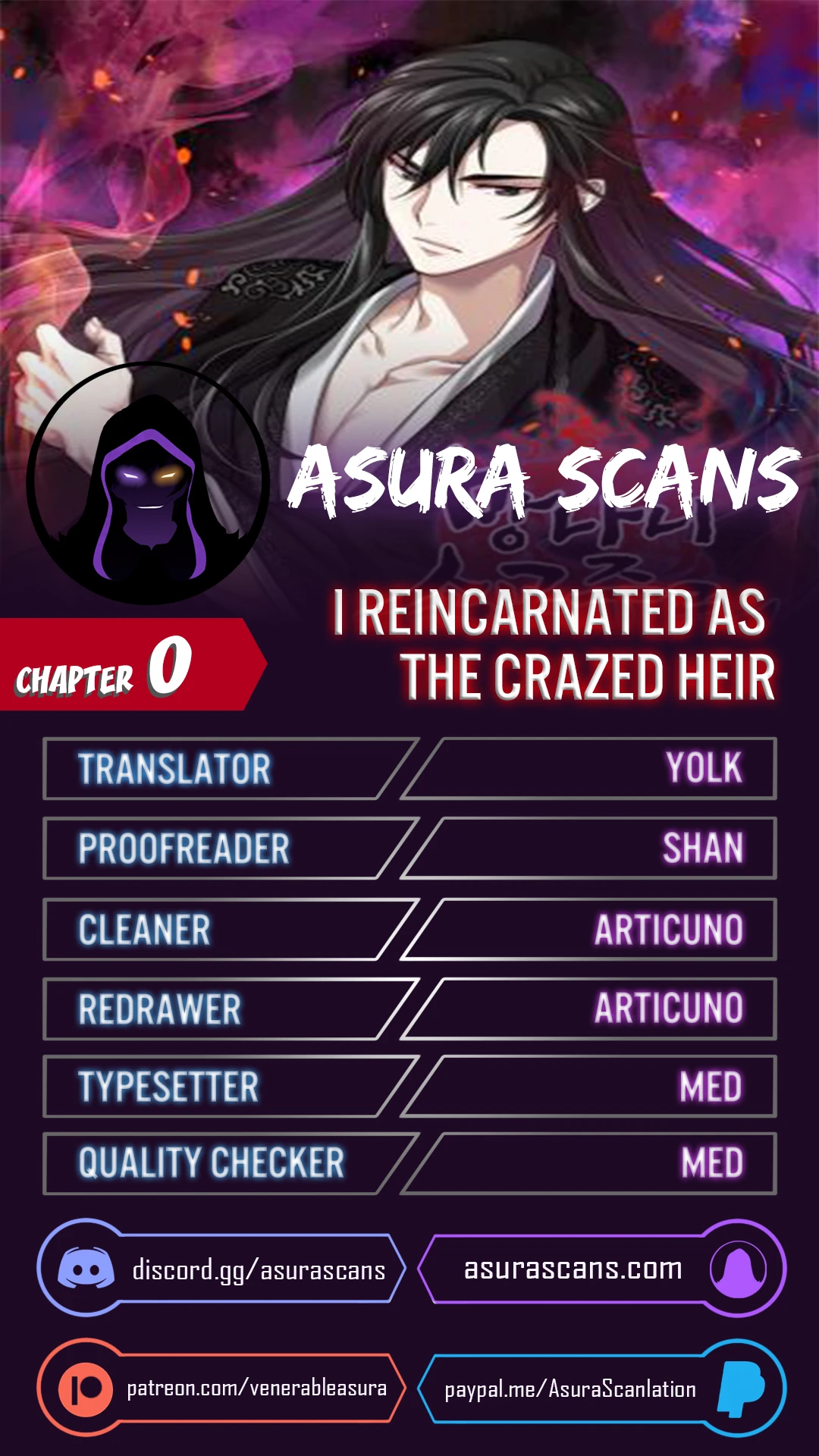 I Reincarnated As The Crazed Heir Chapter 0 page 0