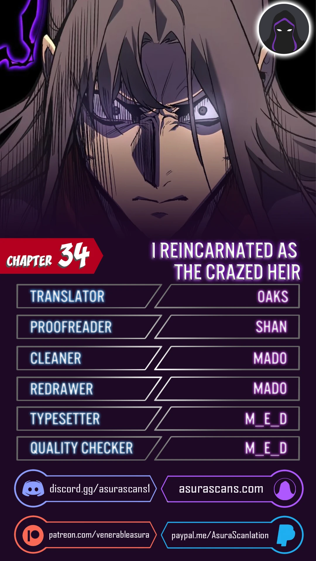 I Reincarnated As The Crazed Heir Chapter 34 page 0