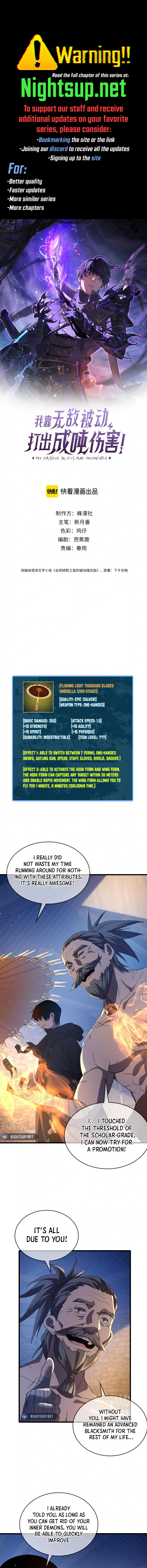 I Rely on My Invincibility to Deal Tons of Damage Passively! Chapter 63 page 0