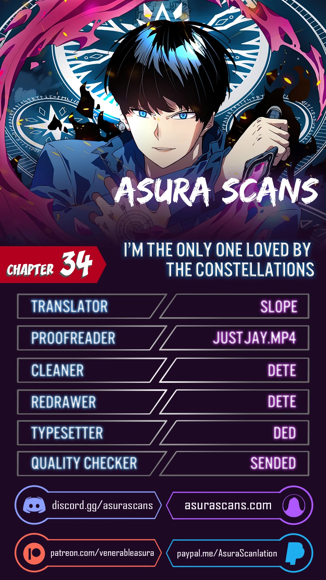 I’m the Only One Loved by the Constellations! Chapter 34 page 0