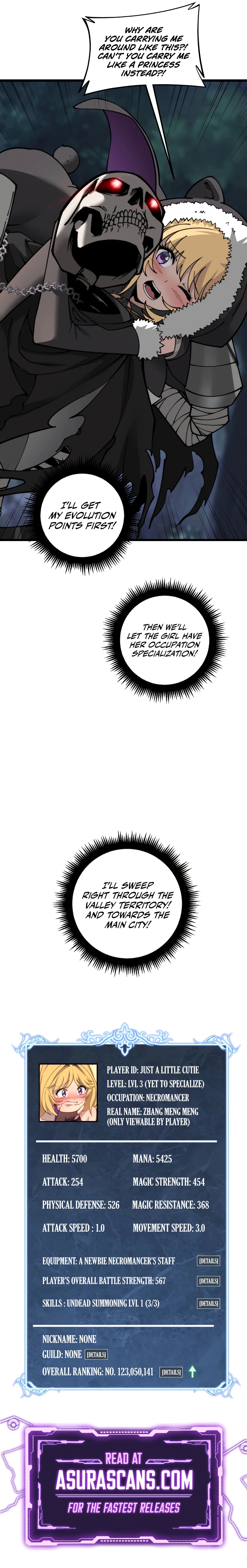 Otherworldly Skeleton Evolution Chapter 7 page 12