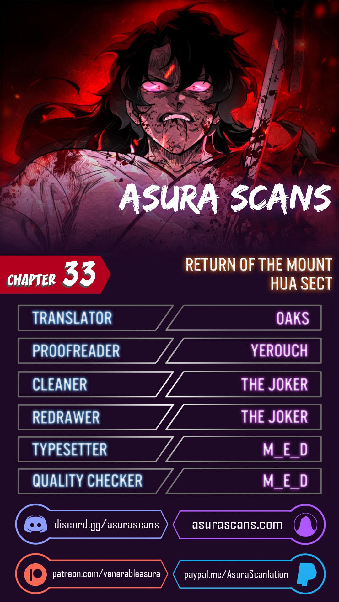 Return of the Mount Hua Sect Chapter 33 page 0