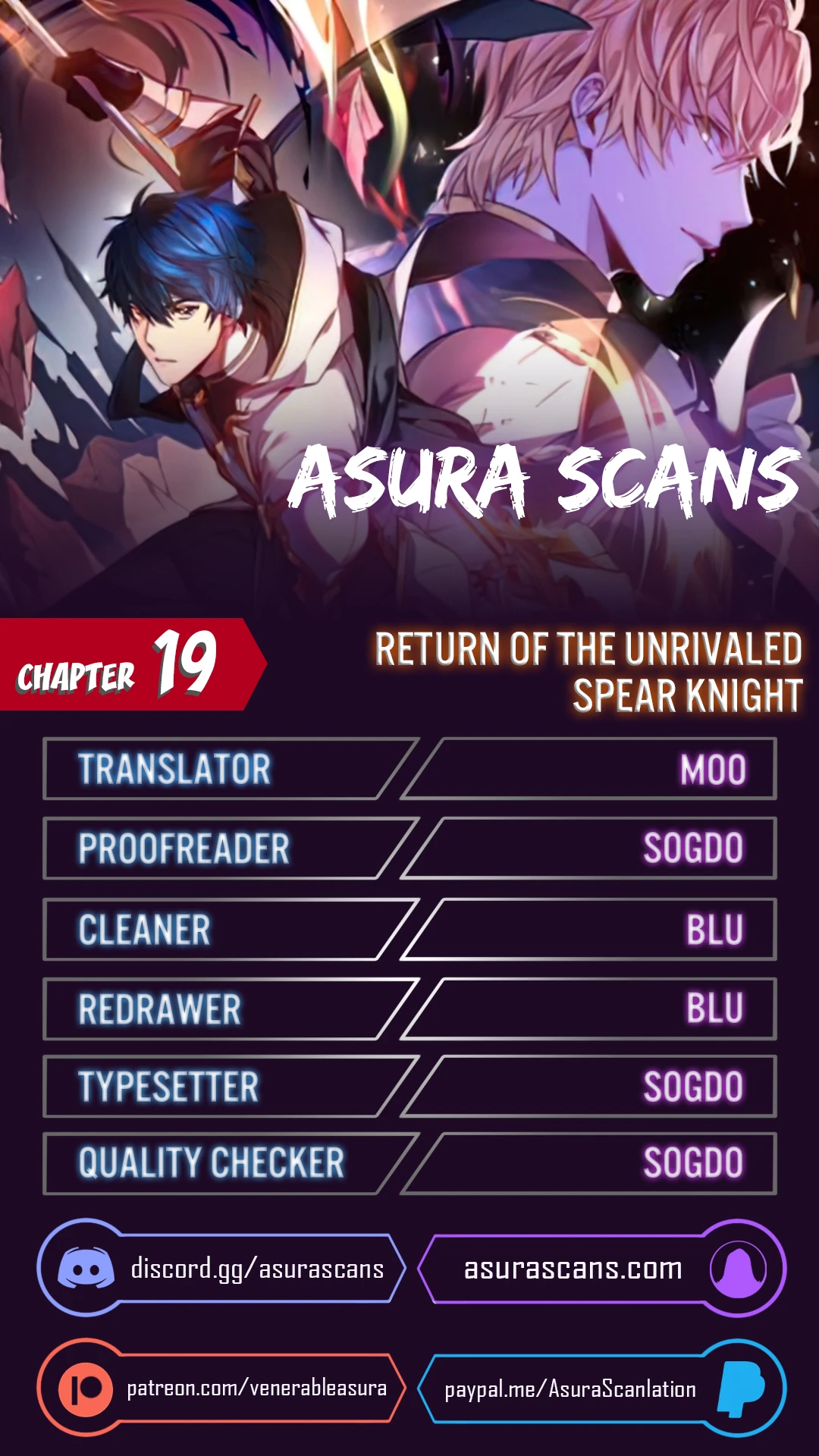 Return of The Unrivaled Spear Knight Chapter 19 page 0