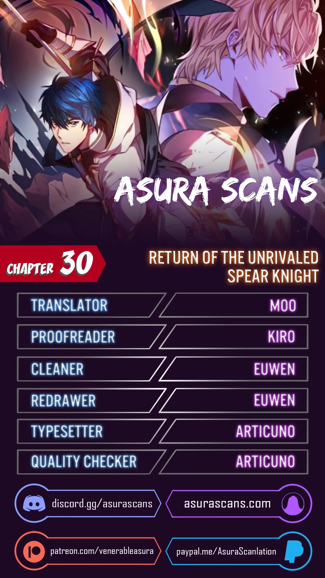 Return of The Unrivaled Spear Knight Chapter 30 page 0