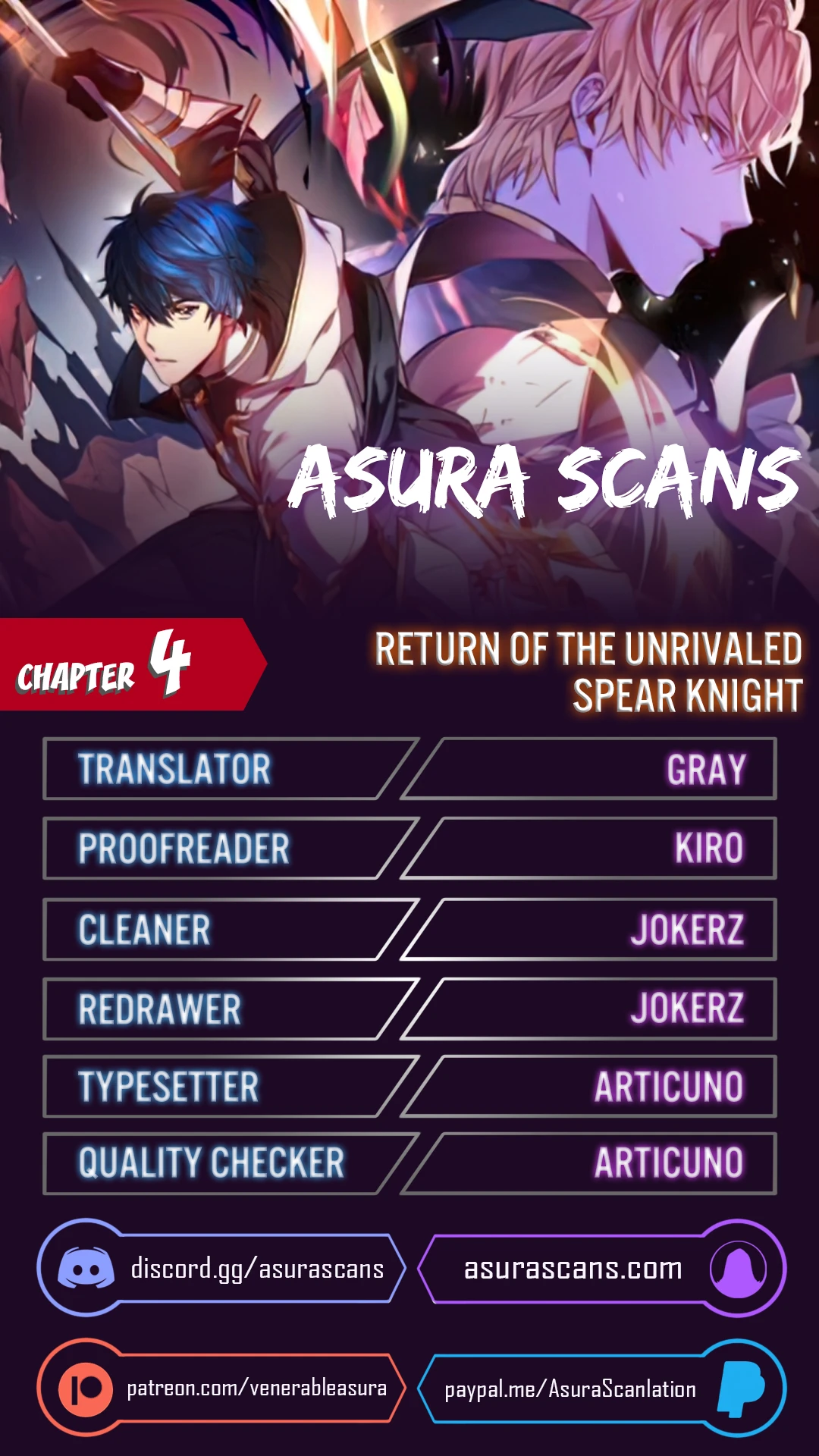 Return of The Unrivaled Spear Knight Chapter 4 page 0